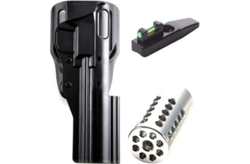 Image of MK Series Holster with .365 in Fiber Optic Green Sight and 1in Pac-Lite Compensator, Silver