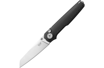 Image of MKM Miura Button Lock Black Al Folding Knife, MKMMIABK