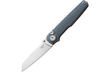 Image of MKM Miura Button Lock Gray Al Folding Knife, MKMMIAGY
