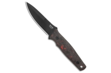 Image of Mkm MKM TPF Defense MagnaCut Fixed Blade Knife Fat Carbon Black/Red 3.8" SW, Black/Red, CPM MagnaCut, adult, BHQ-192037