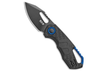 Image of Mkm MKM Voxnaes Isonzo Clip Point Liner Lock Knife Black FRN 2.25" Black, Black, Bohler N690, adult, BHQ-100469