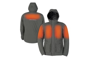 Image of Mobile Warming 12V Heated Pinnacle Waterproof Parka Jacket - Mens, Thyme, Small, MWMJ13270220