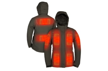 Image of Mobile Warming 12V Heated Pinnacle Waterproof Parka Jacket - Womens, Thyme, Large, MWWJ13270420
