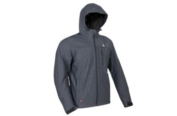 Image of Mobile Warming 7.4V Heated Adventure Waterproof Jacket - Mens, Heather Gray, Small, MWMJ10220220