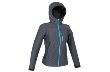 Image of Mobile Warming 7.4V Heated Adventure Waterproof Jacket - Womens, Heather Gray, Extra Small, MWWJ10220120