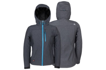Image of Mobile Warming 7.4V Heated Adventure Waterproof Jacket - Womens, Heather Gray, Extra Small, MWWJ10220120