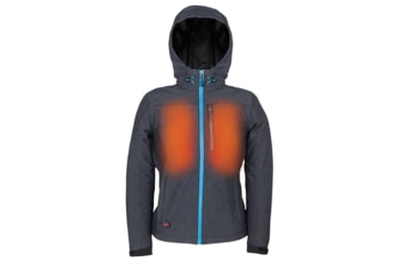 Image of Mobile Warming 7.4V Heated Adventure Waterproof Jacket - Womens, Heather Gray, Extra Small, MWWJ10220120