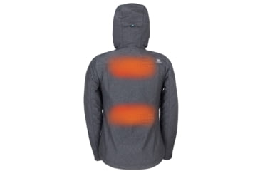 Image of Mobile Warming 7.4V Heated Adventure Waterproof Jacket - Womens, Heather Gray, Extra Small, MWWJ10220120