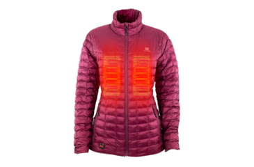Image of Mobile Warming 7.4V Heated Back Country Jacket - Womens, Burgundy, Medium, MWWJ04310320