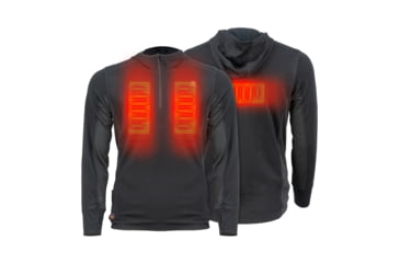 Image of Mobile Warming 7.4V Heated Merino Baselayer Shirt - Mens, Black, Large, MWMT14010421