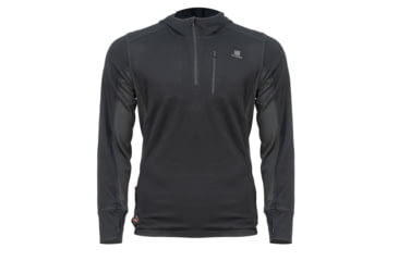 Image of Mobile Warming 7.4V Heated Merino Baselayer Shirt - Mens, Black, Large, MWMT14010421