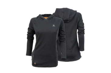 Image of Mobile Warming 7.4V Heated Merino Baselayer Shirt - Womens, Black, Medium, MWWT14010321