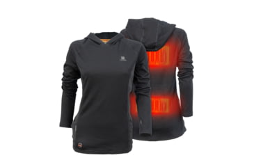 Image of Mobile Warming 7.4V Heated Merino Baselayer Shirt - Womens, Black, Medium, MWWT14010321