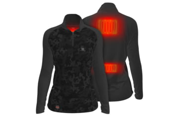 Image of Mobile Warming 7.4V Heated Proton Baselayer Shirt - Womens, Black Camo, Medium, MWWT15010321