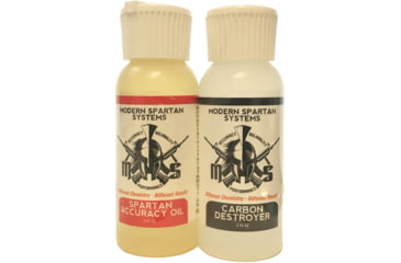 Image of Modern Spartan Systems Combo Accuracy Oil and Carbon Destroyer, 2 Pack, 4 fl oz, MSS2PKAOCD2OZ