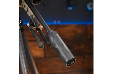 Image of MODTAC Precision Rifle Suppressor Shield, .750in Barrel Diameter, Natural/Clear Coat Carbon Fiber, 6.0in, 18B-018-750-6-N