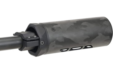 Image of MODTAC Precision Rifle Suppressor Shield, .750in Barrel Diameter, Natural/Clear Coat Carbon Fiber, 6.0in, 18B-018-750-6-N