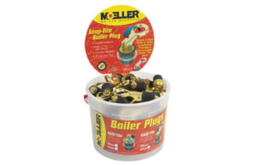 Image of Moeller Snap Tite Brass Bailer Plug 1in 50 Piece Bucket, 029000-50