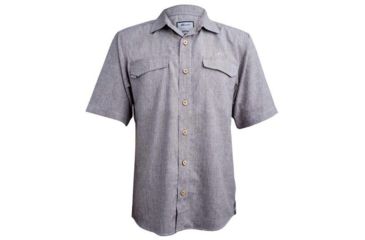 Image of Mojo Sportswear Company Coastal Linen Shirt Short Sleeve - Mens, Osprey, 4XL, Osprey - XXXXL - CSTL SHT SS