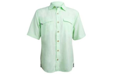 Image of Mojo Sportswear Company Coastal Linen Shirt Short Sleeve - Mens, Sea Oat, Extra Large, Sea Oat - XL - CSTL SHT SS