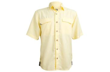 Image of Mojo Sportswear Company Coastal Linen Shirt Short Sleeve - Mens, Yellowtail, 4XL, YLWTL - XXXXL - CSTL SHT SS