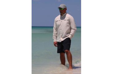 Image of Mojo Sportswear Company Mr. Big Performance Vented Shirt Long Sleeve - Mens, Dune, 4XL, Dune - XXXXL - MBPRFVS