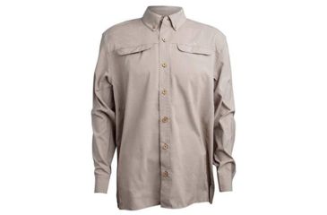 Image of Mojo Sportswear Company Mr. Big Performance Vented Shirt Long Sleeve - Mens, Oyster, 4XL, Oyster - XXXXL - MBPRFVS