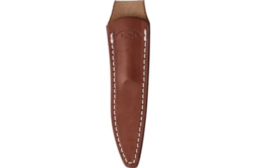 Image of Moki Bird &amp; Trout 2.0 Bone Knife, 7.13in Overall, 3.25in Satin AUS-8 Stainless Steel Blade, Brown Jigged Bone Handle, Brown Leather Belt Sheath, TS-535ANZ