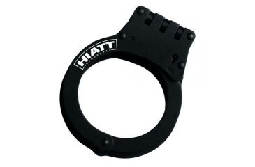 Image of Monadnock Cuff Oversized Steloy Hinge Handcuff Black - 3155-H