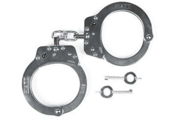 Image of Monadnock Standard Steel Chain Handcuffs,Nickel w/Double Key Hole, 1189171