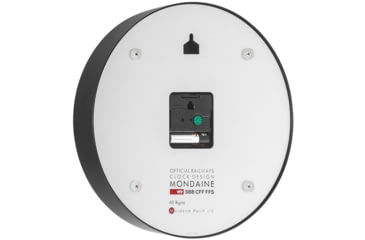 Image of Mondaine Offical Swiss Railway Wall Clock, Black, 25cm, A990.CLOCK.64SBB