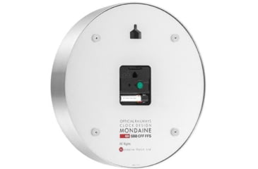 Image of Mondaine Stop2Go Smart Wall Clock, Silver, 25cm, MSM.25S10