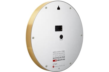 Image of Mondaine Wall Kitchen Clock, Golden, 40cm, A995.CLOCK.17SBG