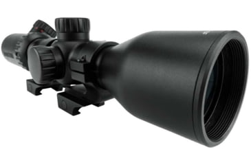 Image of Monstrum 3-12x42 AO Rifle Scope with Illuminated Mil-Dot Reticle and Offset Reversible Scope Rings, Black, S31242-R-RGAO-V2