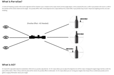 Image of Monstrum 3-9x40 AO Rifle Scope with Parallax Adjustment and Offset Scope Mount, Black, S3940-AO-B