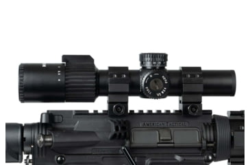 Image of Monstrum Alpha Series 1-4x24 First Focal Plane FFP Rifle Scope with MOA Reticle, Black, GA1424-BLK