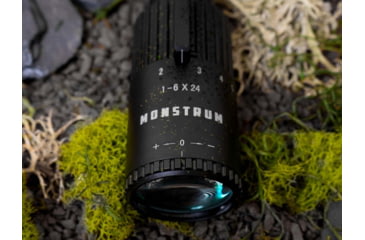 Image of Monstrum Alpha Series 1-6x24 First Focal Plane FFP Rifle Scope with MOA Reticle, Black, GA1624-BLK