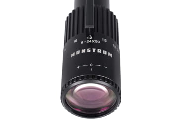 Image of Monstrum Alpha Series 6-24x50 First Focal Plane FFP Rifle Scope with MOA Reticle, Black, GA62450-BLK