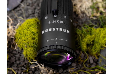 Image of Monstrum Alpha Series 6-24x50 First Focal Plane FFP Rifle Scope with MOA Reticle, Black, GA62450-BLK
