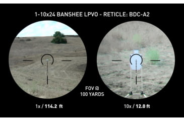 Image of Monstrum Banshee ED 1-10x24mm LPVO 30mm Rifle Scope w/Offset Scope Mount, Second Focal Plane