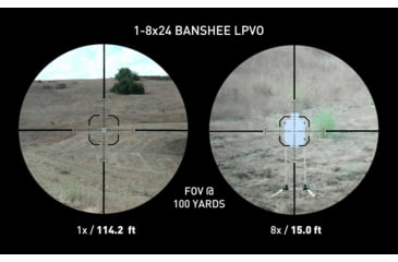 Image of Monstrum Banshee ED 1-8x24mm LPVO 30mm Tube Rifle Scope w/ Offset Scope Mount, Second Focal Plane