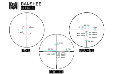 Image of Monstrum Banshee ED 1-8x24mm LPVO 30mm Tube Rifle Scope w/ Offset Scope Mount, Second Focal Plane