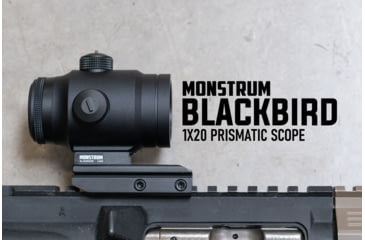 Image of Monstrum Blackbird 1x20mm Prism Scope, Black, PB120-B