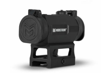 Image of Monstrum Flip-Up Lens Cap Set for 1x20mm Red Dot Sight, Black, RDF20-B