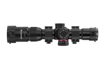 Image of Monstrum G2 1-4x24mm Rifle Scope, 30mm Tube, FFP, Illuminated Rangefinder Reticle, Adjustable Objective, Black G2-BFFPS1424-R