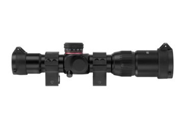 Image of Monstrum G2 1-4x24mm Rifle Scope, 30mm Tube, FFP, Illuminated Rangefinder Reticle, Adjustable Objective, Black G2-BFFPS1424-R