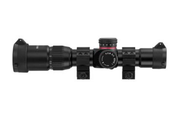 Image of Monstrum G2 1-4x24mm Rifle Scope, 30mm Tube, FFP, Illuminated Rangefinder Reticle, Adjustable Objective, Black G2-BFFPS1424-R