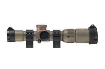 Image of Monstrum G2 1-4x24mm Rifle Scope, 30mm Tube, FFP, Illuminated Rangefinder Reticle, Adjustable Objective, Flat Dark Earth G2-TFFPS1424-R