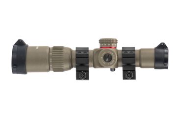 Image of Monstrum G2 1-4x24mm Rifle Scope, 30mm Tube, FFP, Illuminated Rangefinder Reticle, Adjustable Objective, Flat Dark Earth G2-TFFPS1424-R