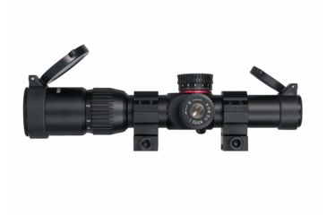 Image of Monstrum G2 1-6x24mm Rifle Scope, 30mm Tube, FFP, Illuminated Rangefinder Reticle, Adjustable Objective, Black G2-BFFPS1624-R